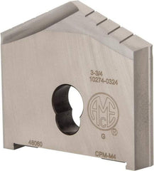 Allied Machine and Engineering - 3-3/4" Diam x 3/8" Thick, Seat Code G, 130° Included Angle Spade Drill Insert - Uncoated Powdered Metal, Powdered Metal, Series G - Americas Industrial Supply