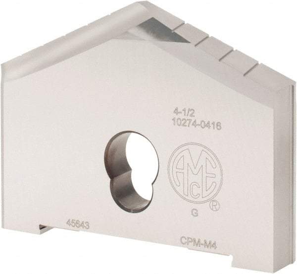 Allied Machine and Engineering - 4-1/2" Diam x 5/8" Thick, Seat Code G, 130° Included Angle Spade Drill Insert - Uncoated Powdered Metal, Powdered Metal, Series G - Americas Industrial Supply