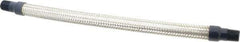Mason Ind. - 1/2" Pipe, Braided Stainless Steel Single Arch Hose Pipe Expansion Joint - 18" Long, 1,100 Max psi, Male NPT - Americas Industrial Supply