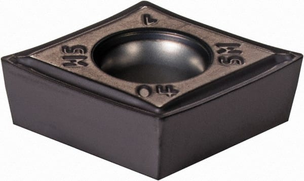 CCMT431SM IC907 Carbide Turning Insert TiN/TiAlN Finish, 12.9mm Long, 1/2″ Inscribed Circle, 1/64″ Corner Radius, 80° Diamond, Series Isoturn