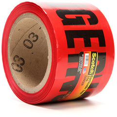 Scotch Barricade Tape 356 DANGER 3″ × 300 ft Red - Americas Industrial Supply