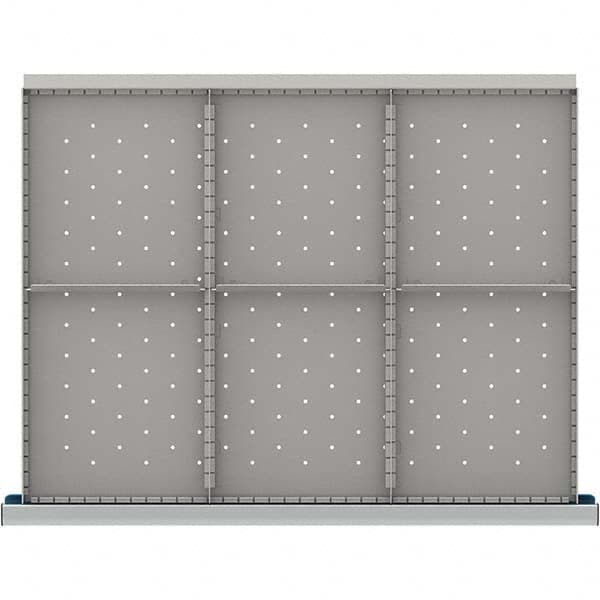 LISTA - 6-Compartment Drawer Divider Layout for 3.15" High Drawers - Americas Industrial Supply