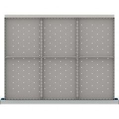 LISTA - 6-Compartment Drawer Divider Layout for 3.15" High Drawers - Americas Industrial Supply