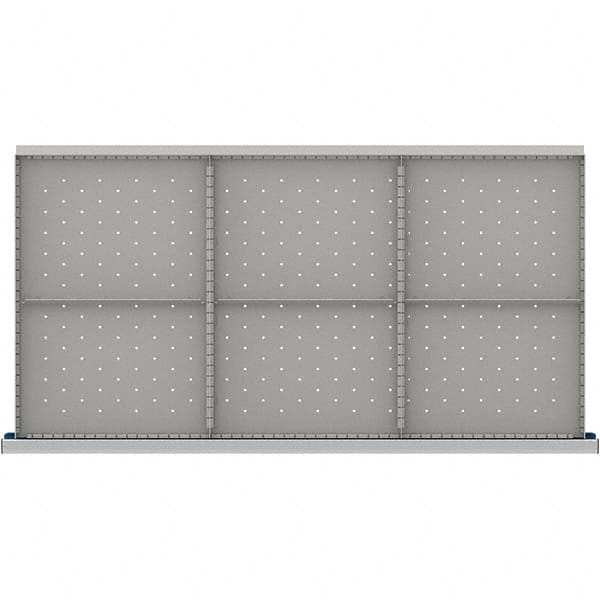 LISTA - 6-Compartment Drawer Divider Layout for 3.15" High Drawers - Americas Industrial Supply