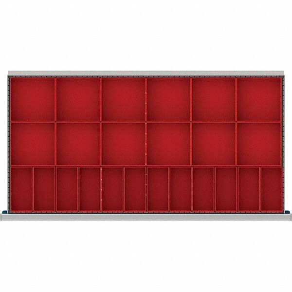 LISTA - 24-Compartment Drawer Divider Layout for 3.15" High Drawers - Americas Industrial Supply