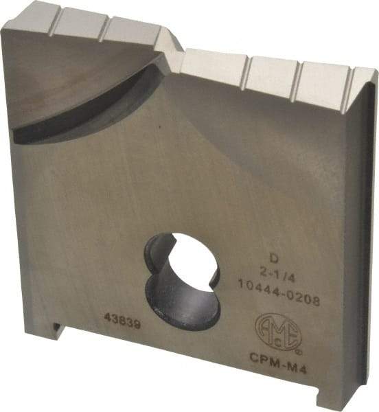 Allied Machine and Engineering - 2-1/4" Diam x 3/8" Thick, Seat Code D, Flat Bottom Spade Drill Insert - Uncoated Powdered Metal, Powdered Metal, Series D - Americas Industrial Supply