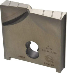 Allied Machine and Engineering - 2-1/4" Diam x 3/8" Thick, Seat Code D, Flat Bottom Spade Drill Insert - Uncoated Powdered Metal, Powdered Metal, Series D - Americas Industrial Supply