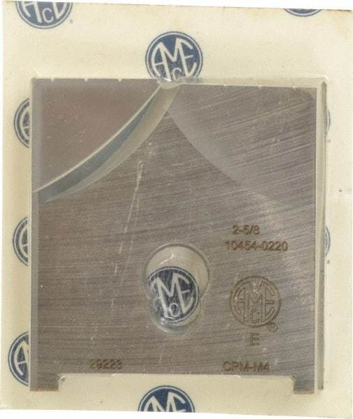 Allied Machine and Engineering - 2-5/8" Diam x 7/16" Thick, Seat Code E, Flat Bottom Spade Drill Insert - Uncoated Powdered Metal, Powdered Metal, Series E - Americas Industrial Supply