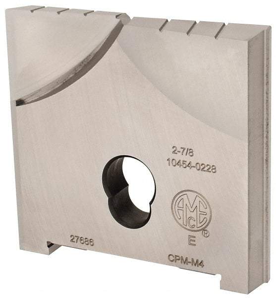 Allied Machine and Engineering - 2-7/8" Diam x 7/16" Thick, Seat Code E, Flat Bottom Spade Drill Insert - Uncoated Powdered Metal, Powdered Metal, Series E - Americas Industrial Supply
