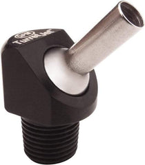 QPM Products - 0.16" ID x .50" L Coolant Hose Nozzle - 1/8" NPT, Use with CNC Lathes - Americas Industrial Supply