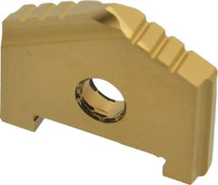 Allied Machine and Engineering - 1-3/16" Diam x 3/16" Thick, Seat Code A, 130° Included Angle Spade Drill Insert - TiN Coated, High Speed Steel, Series A - Americas Industrial Supply