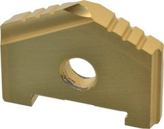 Allied Machine and Engineering - 1-1/4" Diam x 5/8" Thick, Seat Code A, 130° Included Angle Spade Drill Insert - TiN Coated, High Speed Steel, Series A - Americas Industrial Supply