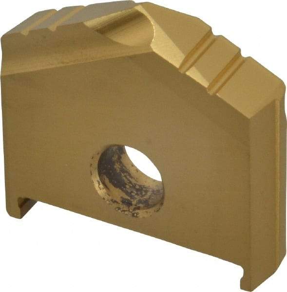 Allied Machine and Engineering - 1-1/4" Diam x 9/32" Thick, Seat Code B, 130° Included Angle Spade Drill Insert - TiN Coated, High Speed Steel, Series B - Americas Industrial Supply
