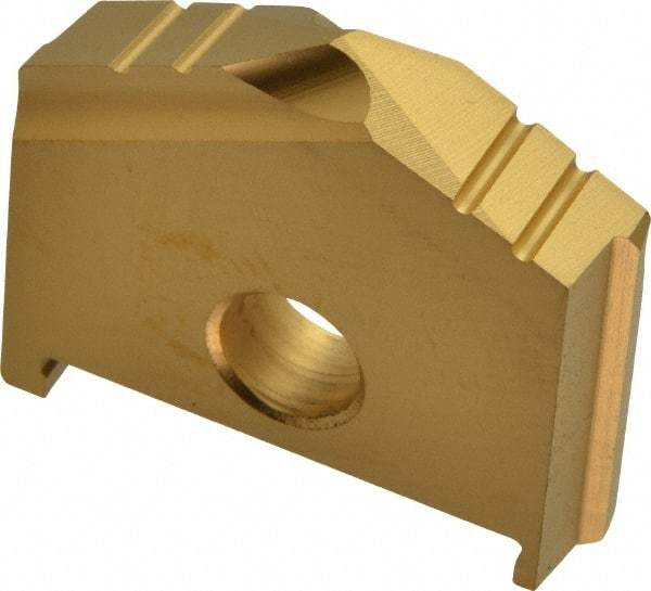 Allied Machine and Engineering - 1-5/16" Diam x 9/32" Thick, Seat Code B, 130° Included Angle Spade Drill Insert - TiN Coated, High Speed Steel, Series B - Americas Industrial Supply
