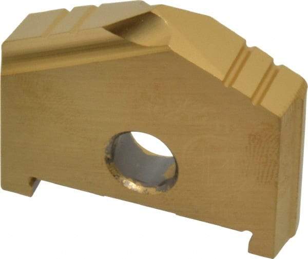 Allied Machine and Engineering - 1-13/32" Diam x 5/8" Thick, Seat Code B, 130° Included Angle Spade Drill Insert - TiN Coated, High Speed Steel, Series B - Americas Industrial Supply