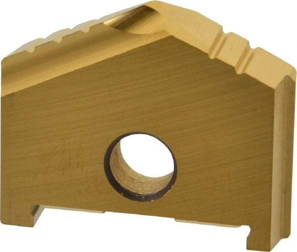 Allied Machine and Engineering - 1-7/16" Diam x 9/32" Thick, Seat Code B, 130° Included Angle Spade Drill Insert - TiN Coated, High Speed Steel, Series B - Americas Industrial Supply