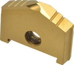 Allied Machine and Engineering - 1-15/32" Diam x 0.2807" Thick, Seat Code B, 130° Included Angle Spade Drill Insert - TiN Coated, High Speed Steel, Series B - Americas Industrial Supply