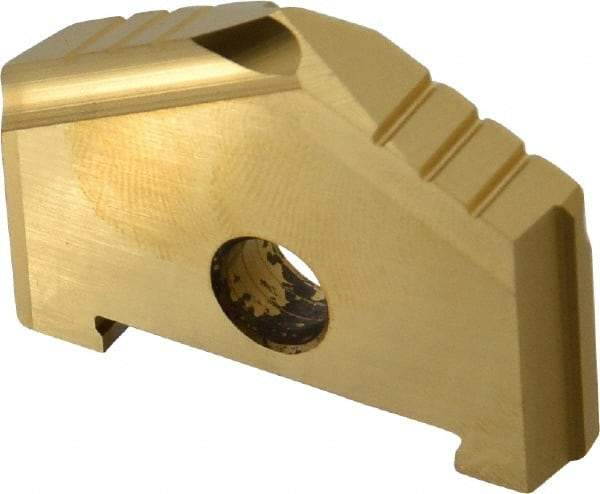 Allied Machine and Engineering - 1-5/8" Diam x 9/32" Thick, Seat Code B, 130° Included Angle Spade Drill Insert - TiN Coated, High Speed Steel, Series B - Americas Industrial Supply