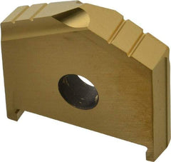 Allied Machine and Engineering - 1-1/2" Diam x 5/16" Thick, Seat Code C, 130° Included Angle Spade Drill Insert - TiN Coated, High Speed Steel, Series C - Americas Industrial Supply