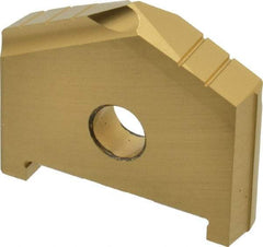 Allied Machine and Engineering - 1-21/32" Diam x 5/16" Thick, Seat Code C, 130° Included Angle Spade Drill Insert - TiN Coated, High Speed Steel, Series C - Americas Industrial Supply