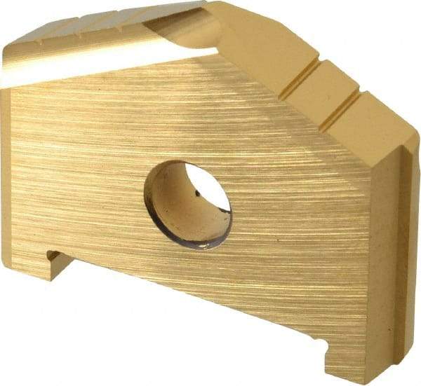 Allied Machine and Engineering - 1-3/4" Diam x 5/16" Thick, Seat Code C, 130° Included Angle Spade Drill Insert - TiN Coated, High Speed Steel, Series C - Americas Industrial Supply
