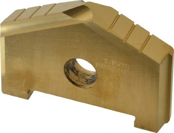 Allied Machine and Engineering - 1-15/16" Diam x 3/16" Thick, Seat Code C, 130° Included Angle Spade Drill Insert - TiN Coated, High Speed Steel, Series C - Americas Industrial Supply