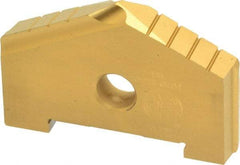 Allied Machine and Engineering - 2-1/8" Diam x 5/8" Thick, Seat Code C, 130° Included Angle Spade Drill Insert - TiN Coated, High Speed Steel, Series C - Americas Industrial Supply