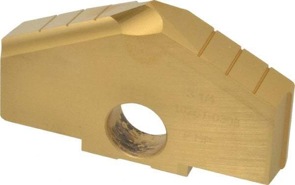 Allied Machine and Engineering - 3-1/4" Diam x 1/2" Thick, Seat Code F, 130° Included Angle Spade Drill Insert - TiN Coated, High Speed Steel, Series F - Americas Industrial Supply