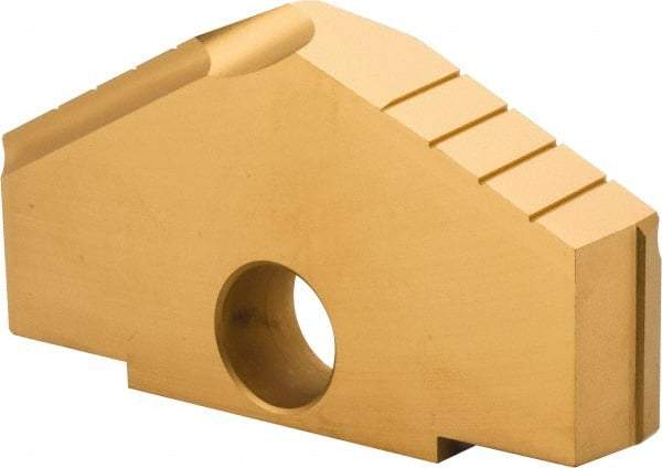 Allied Machine and Engineering - 4-1/4" Diam x 11/16" Thick, Seat Code H, 130° Included Angle Spade Drill Insert - TiN Coated, High Speed Steel, Series H - Americas Industrial Supply