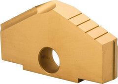 Allied Machine and Engineering - 4-1/4" Diam x 11/16" Thick, Seat Code H, 130° Included Angle Spade Drill Insert - TiN Coated, High Speed Steel, Series H - Americas Industrial Supply