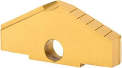 Allied Machine and Engineering - 5" Diam x 11/16" Thick, Seat Code H, 130° Included Angle Spade Drill Insert - TiN Coated, High Speed Steel, Series H - Americas Industrial Supply