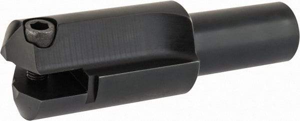 Allied Machine and Engineering - Series F, 3 to 3-7/8" Diam, 2" Diam Straight Shank, Straight Flute Spade Drill - 5-1/2" Max Depth, 6-3/4" Body Length, 9-1/2" OAL, Short Length - Americas Industrial Supply