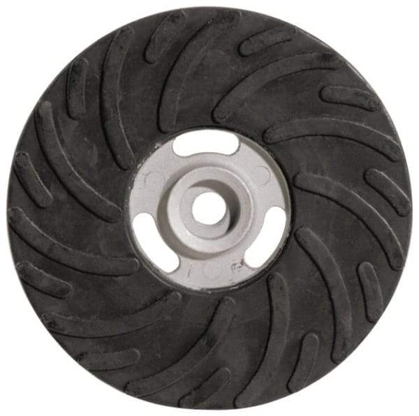 Made in USA - 7" Diam Locking Nut Disc Backing Pad - Soft Density, 8,500 RPM - Americas Industrial Supply