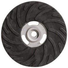 Made in USA - 7" Diam Locking Nut Disc Backing Pad - Soft Density, 8,500 RPM - Americas Industrial Supply