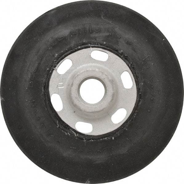 Made in USA - 4-1/2" Diam Disc Backing Smooth Backing Pad - 5/8" Shank Diam, Soft Density, 11,000 RPM - Americas Industrial Supply