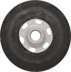 Made in USA - 4-1/2" Diam Disc Backing Smooth Backing Pad - 5/8" Shank Diam, Soft Density, 11,000 RPM - Americas Industrial Supply