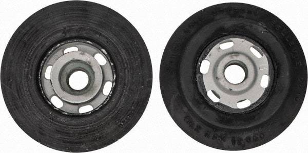 Made in USA - 4" Diam Disc Backing Smooth Backing Pad - Medium Density, 12,000 RPM - Americas Industrial Supply