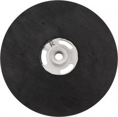 Made in USA - 9" Diam Locking Nut Disc Backing Pad - Medium Density, 6,500 RPM - Americas Industrial Supply