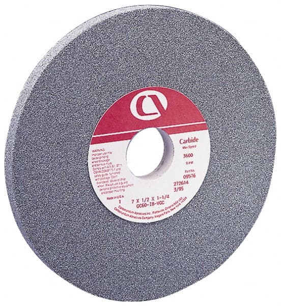 Grier Abrasives - 7" Diam x 1-1/4" Hole x 1" Thick, I Hardness, 80 Grit Surface Grinding Wheel - Americas Industrial Supply