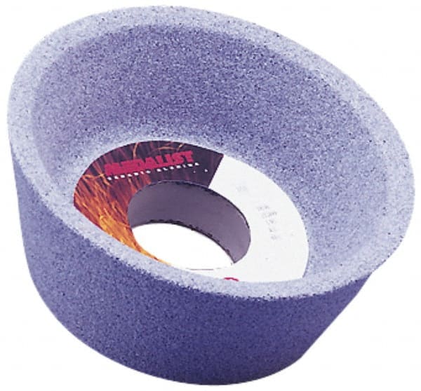 Grier Abrasives - 4 Inch Diameter x 1-1/4 Inch Hole x 1-1/2 Inch Thick, 60 Grit Tool and Cutter Grinding Wheel - Americas Industrial Supply