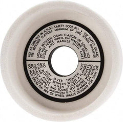 Grier Abrasives - 5" Diam, 1-1/4" Hole Size, 1-1/2" Overall Thickness, 80 Grit, Type 6 Tool & Cutter Grinding Wheel - Medium Grade, Aluminum Oxide, K Hardness, Vitrified Bond, 4,966 RPM - Americas Industrial Supply