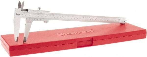 Starrett - 0 to 12" Stainless Steel Vernier Caliper - 0.02mm Graduation, 0.025 (Per 300mm)mm Accuracy - Americas Industrial Supply