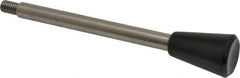 Gibraltar - 5/16-18 Stem, 0.98" Knob Diam, 5/16" Shaft Diam, Type C Gear Lever with Taper End - 0.51" Thread Length, 5.43" Handle Length, Stainless Steel Shaft, Phenolic Knob - Americas Industrial Supply