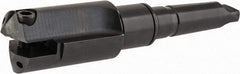 Allied Machine and Engineering - Series F, 3 to 3-7/8" Diam, 5MT Taper Shank, Straight Flute Spade Drill - 5-1/2" Max Depth, 9-5/16" Body Length, 13-15/16" OAL, Short Length, Through Coolant - Americas Industrial Supply
