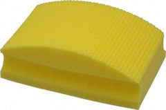 AMPLEX - Super Fine Grade, 400 Grit, Diamond Hand Pad - Yellow, 2-1/8" Wide x 3-1/2" Long x 1-1/2" Thick, Coated - Americas Industrial Supply