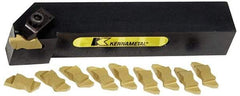 Kennametal - NS, Right Hand, 0.21" Max Depth of Cut, 4.95mm Max Groove Width, Indexable Grooving Tool Holder - N.3R Insert Compatibility, 1" Shank Height, 1" Shank Width, 6" OAL - Americas Industrial Supply