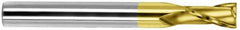 SGS - 5/8", 1-1/8" LOC, 5/8" Shank Diam, 5" OAL, 2 Flute, Solid Carbide Square End Mill - Single End, TiCN Finish, Spiral Flute, 30° Helix, Centercutting, Right Hand Cut, Right Hand Flute, Series 59 - Americas Industrial Supply
