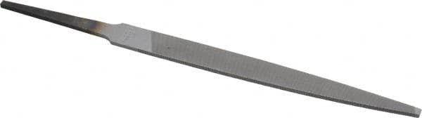 Nicholson - 4" Long, Smooth Cut, Mill American-Pattern File - Single Cut, 5/64" Overall Thickness, Tang - Americas Industrial Supply