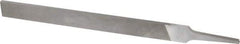 Nicholson - 8" Long, Smooth Cut, Flat American-Pattern File - Double Cut, 13/64" Overall Thickness, Tang - Americas Industrial Supply