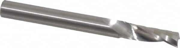 Onsrud - 1/4" Cutting Diam x 3/4" Length of Cut, 1 Flute, Upcut Spiral Router Bit - Uncoated, Right Hand Cut, Solid Carbide, 2-1/2" OAL x 1/4" Shank Diam, Single Edge, 21° Helix Angle - Americas Industrial Supply